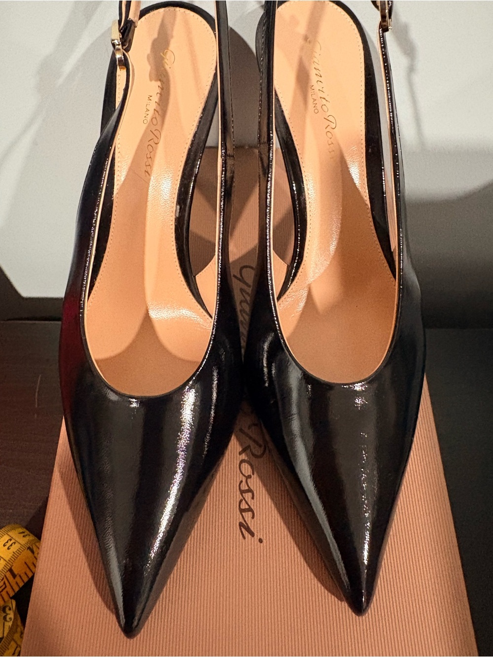 Gianvito Rossi Robbie Sling | color: Nuit Black | size 37.5 / size: 7 - Picture 4 of 11